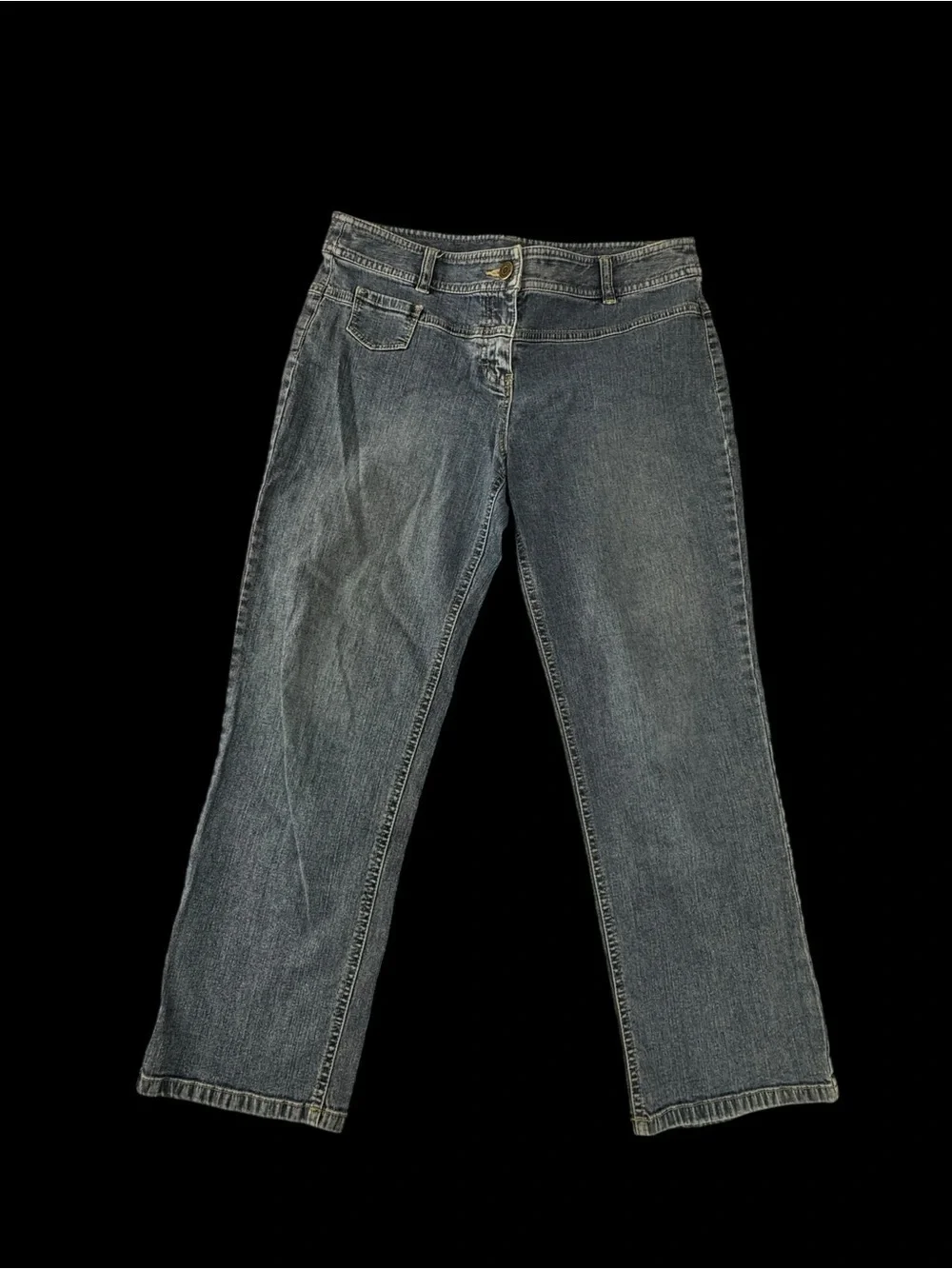 Justice Blue Wide-Leg Denim Jeans - Casual Utility Style
